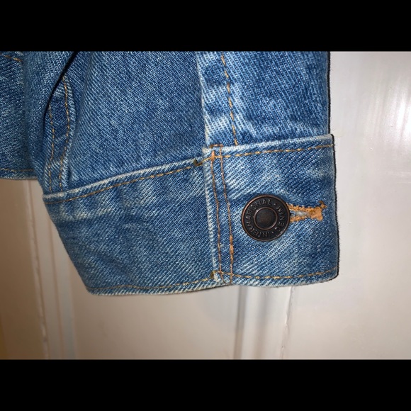 ❤️SOLD❤️Unisex Embroidered Denim Jacket ROCK & ROLL 1980s - Picture 8 of 12